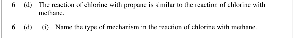 Question from January 2010 As Unit 2 Q6(d)(i) (1 marks)