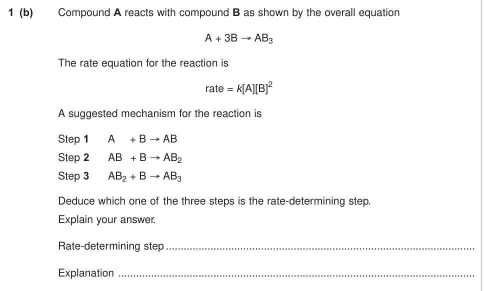 Question from January 2011 A-Level Unit 4 Q1(b) (2 marks)