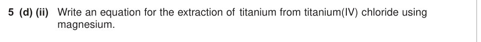 Question from January 2011 As Unit 2 Q5(d)(ii) (1 marks)