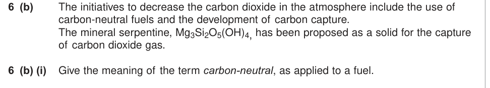 Question from January 2011 As Unit 2 Q6(b)(i) (1 marks)