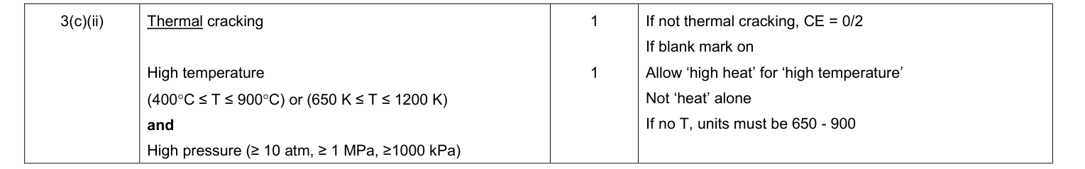Mark scheme for January 2012 As Unit 1 Q3(c)(ii) (2 marks)