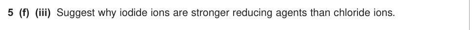 Question from January 2012 As Unit 2 Q5(f)(iii) (2 marks)