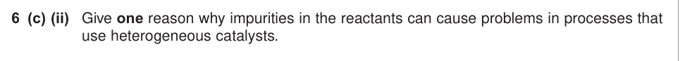 Question from January 2013 A-Level Unit 5 Q6(c)(ii) (1 marks)