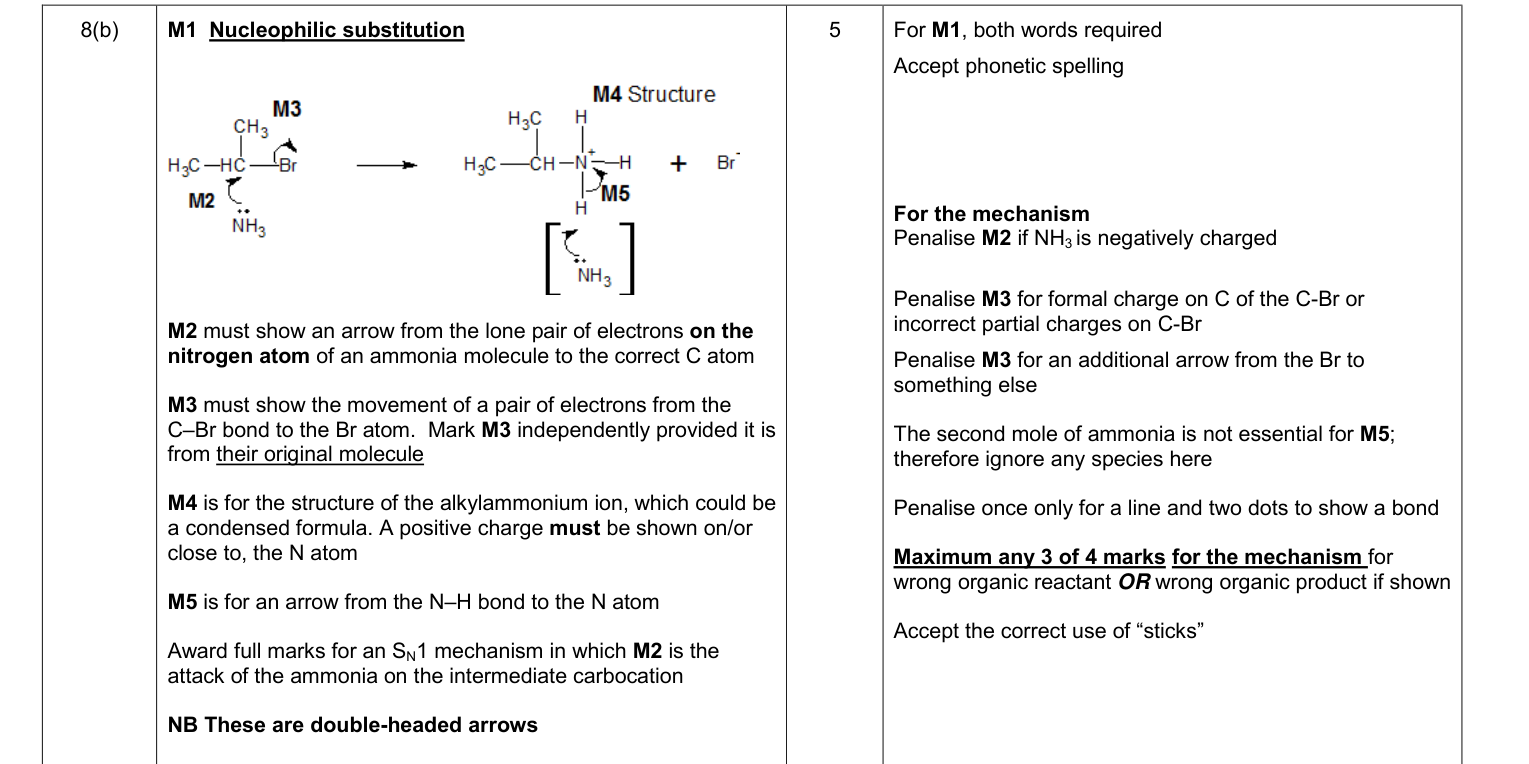 Mark scheme for January 2013 As Unit 2 Q8(b) (5 marks)