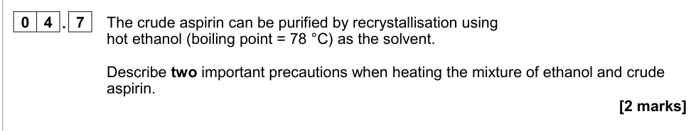 Question from June 2020 A-Level Paper 2, Q4.7 (2 marks)