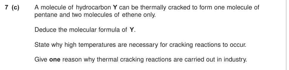 Question from Legacy Unit 1, June 2011 Q7(c) (3 marks)