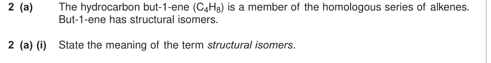 Question from Legacy Unit 1, June 2013 Q2(a)(i) (2 marks)