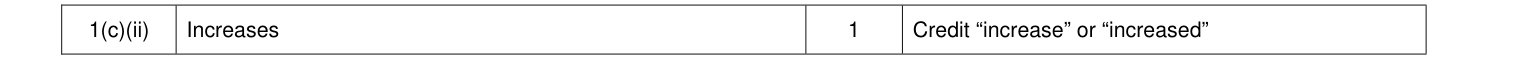 Mark scheme for Legacy Unit 2, June 2011 Q1(c)(ii) (1 marks)