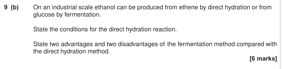 Question from Legacy Unit 2, June 2016 Q9(b) (6 marks)