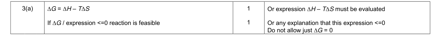 Mark scheme for Legacy Unit 5, January 2013 Q3(a) (2 marks)