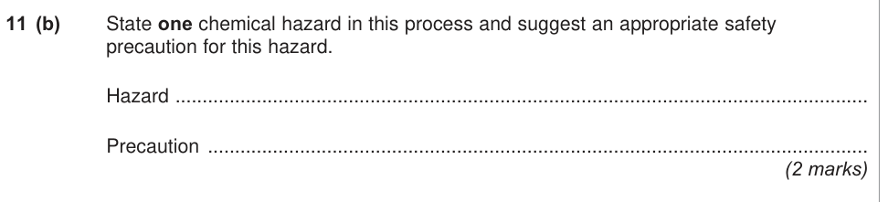 Question from Legacy Unit 6 EMPA, June 2011 Q11(b) (2 marks)