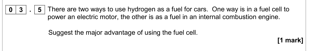 Question from Specimen A-Level Paper 1 Q3.5 (1 marks)