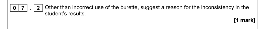 Question from Specimen As Paper 2 Q7.2 (1 marks)