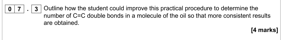 Question from Specimen As Paper 2 Q7.3 (4 marks)